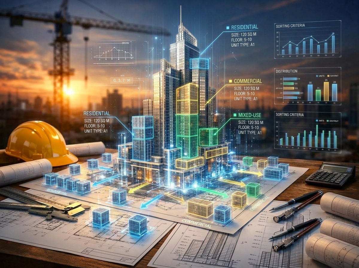 فرز الوحدات العقارية