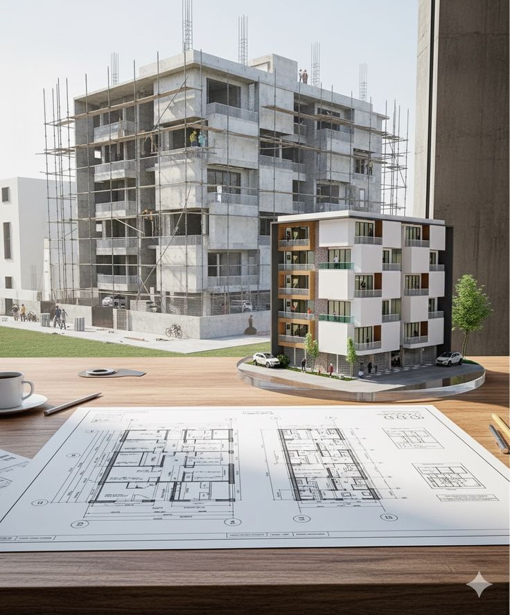 فرز وحدات عقارية لعمارة سكنية – حي الملقا